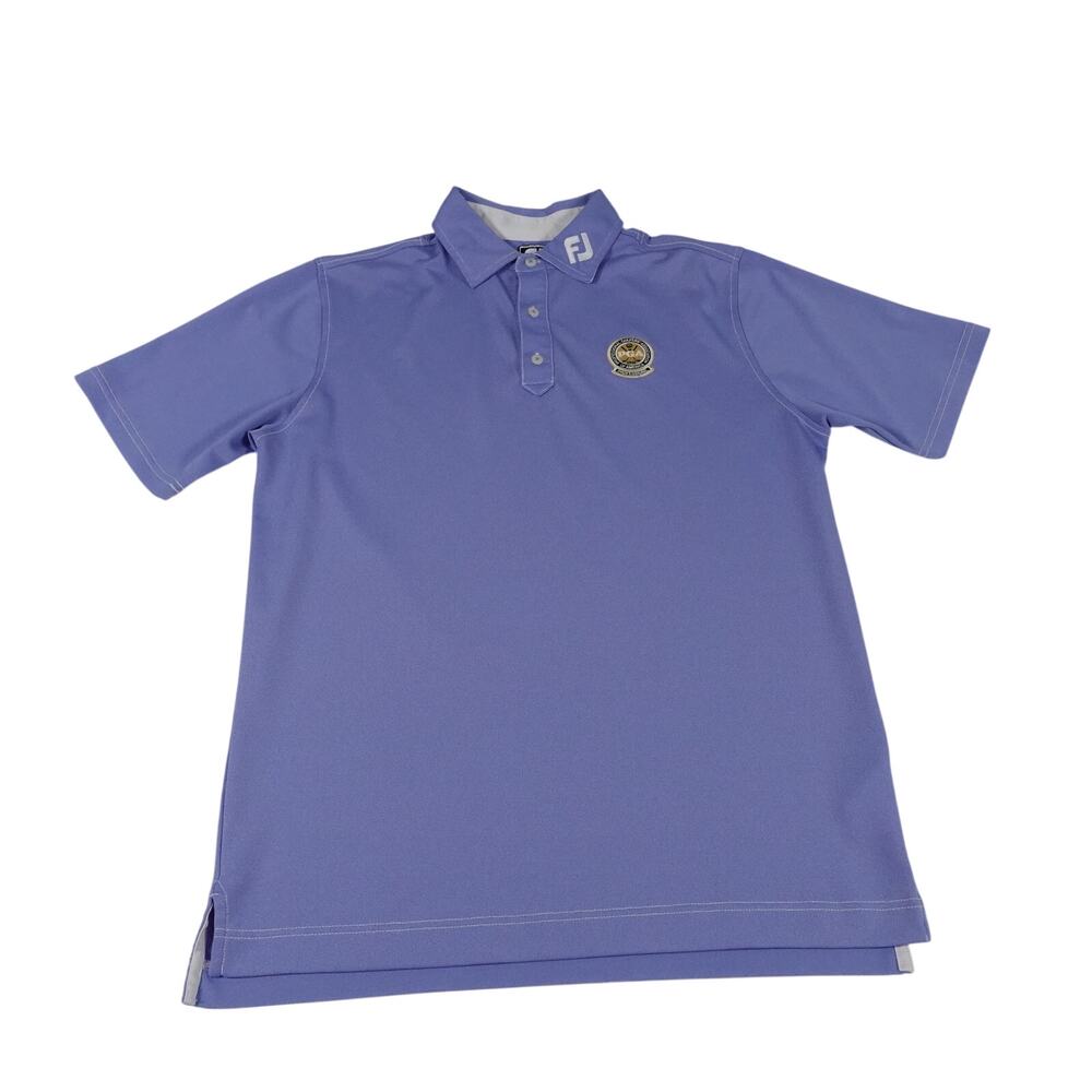 FootJoy Tour Embroidered PGA Performance Golf Polo Shirt Men's Athletic Large - Picture 2 of 9